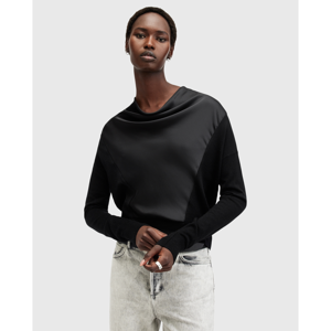 AllSaints Myra Cowl Neck Merino Wool Jumper